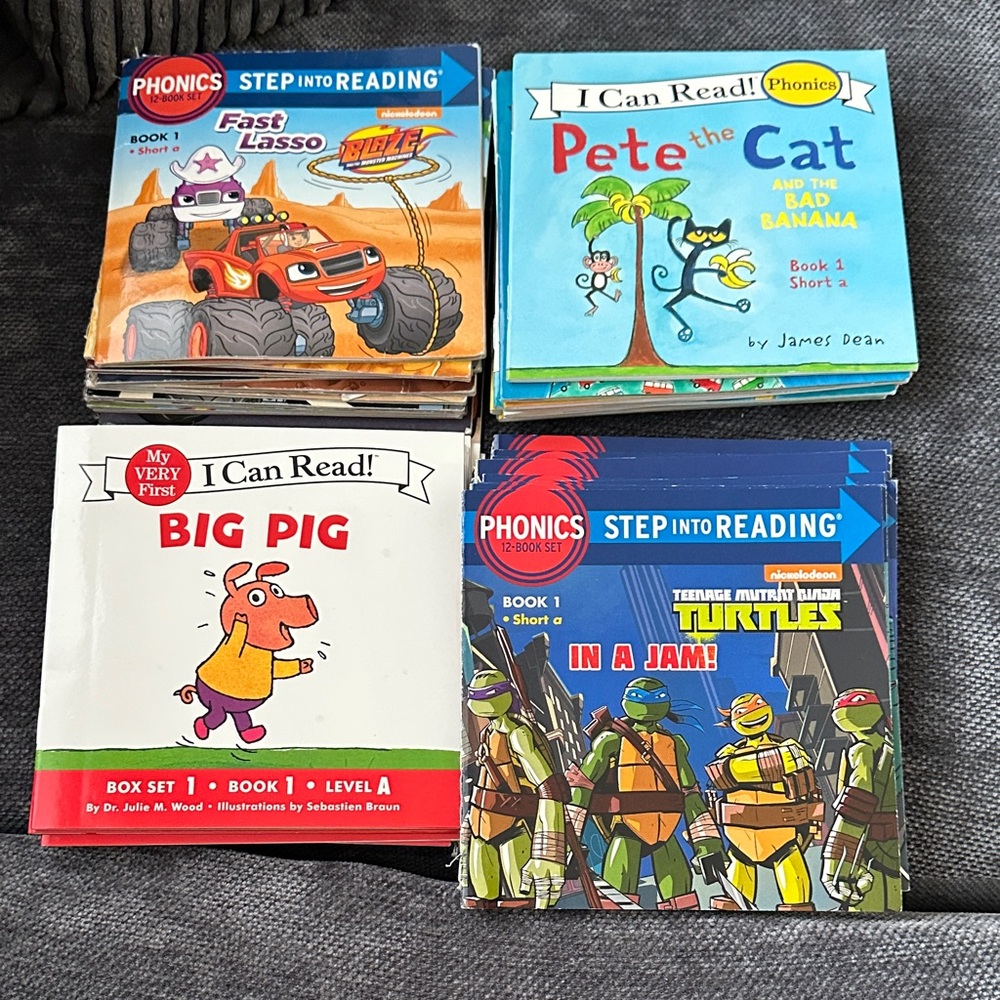 Children's Phonics and Reading Books 4 Sets, each 12 books
